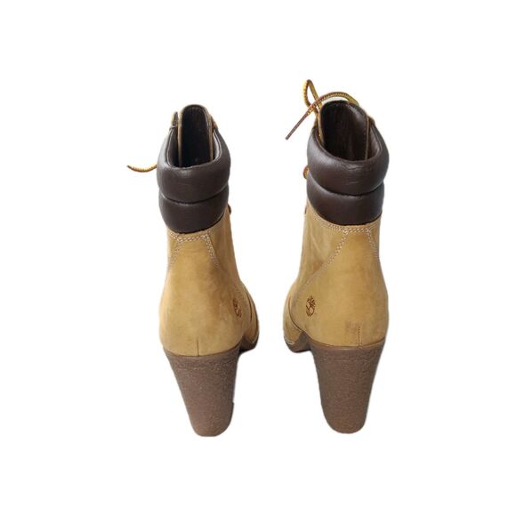 Timberland Women's Tillston 6 Inch Double Collar Boot Size 7.5 Tan - Picture 5 of 8
